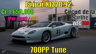 (1.33) GT7|Jaguar XJ220 '92|La Sarthe WTC 700 Tune!