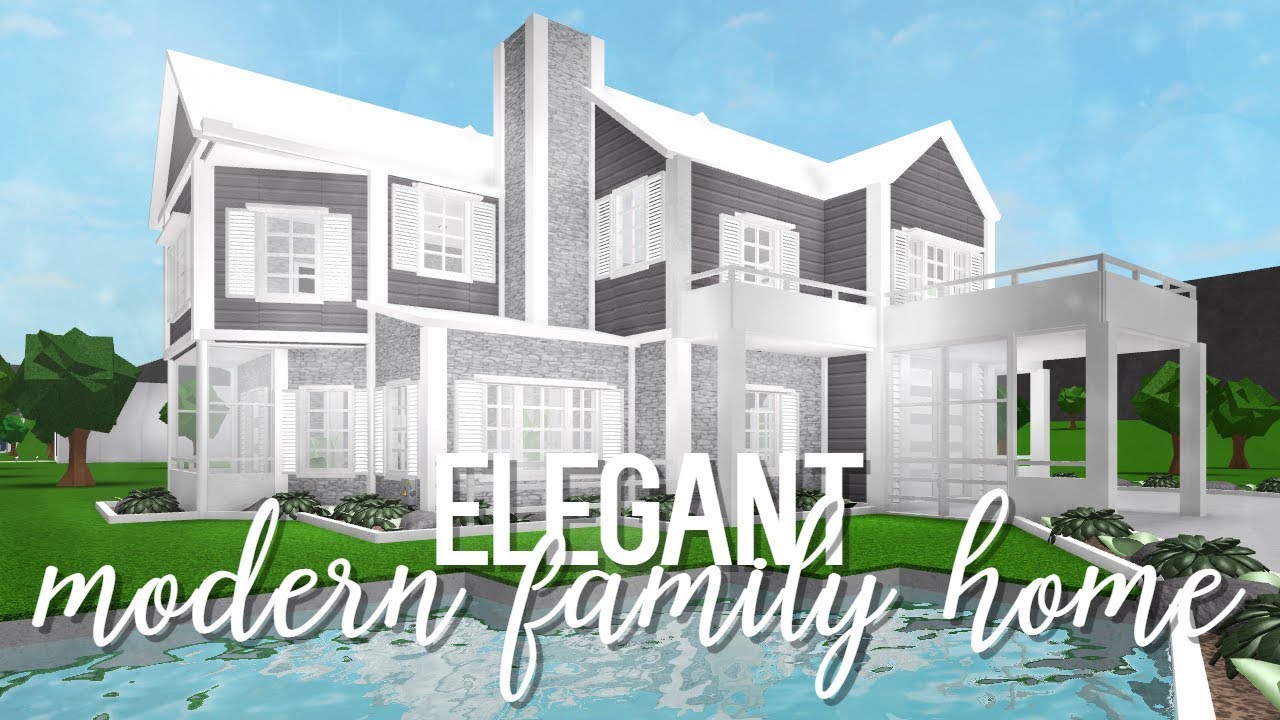 Bloxburg Elegant Modern Family Home 110k
