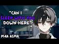 ASMR [M4A] Your New Roommate Asks to Sleep Beside You [Strangers to Lovers] [Nervous Speaker] [Kiss]