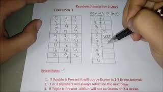 Secret Pick 3 Lottery Best Strategy to Get Numbers Set!