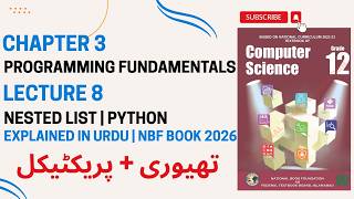 How to Use Nested List in Python | 3x3 Matrix Example | Class 12 Computer Unit 3 Practical | Jupyter