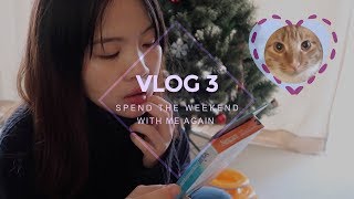 Vlog.03 Spend the weekend with me丨和我过周末丨宠物医院丨开箱丨救助站丨一天吃什么丨西雅图第一家Shake Shack丨85度c丨猫咪丨装家具丨圣诞前夕