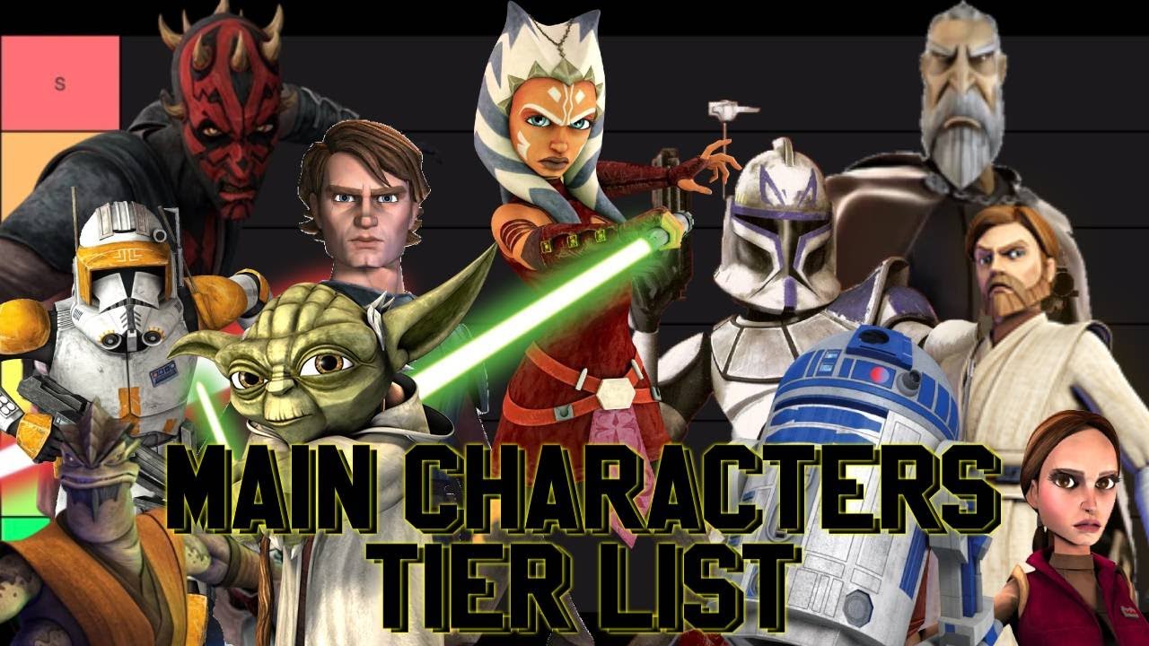 Star Wars: The Clone Wars Main Characters Tier List - YouTube