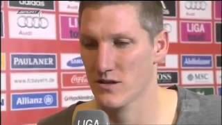 Bundesliga - Schweinsteiger wird von Pinola angespuckt | HD