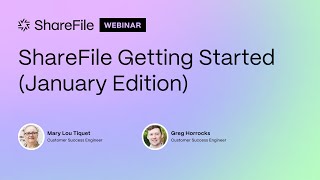 Getting Started with ShareFile - January Edition!