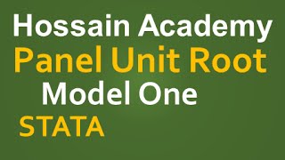 Panel Unit Root Test. Model One. STATA