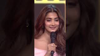 Pooja Hegde's cute speech in Kannada and Tulu at the South movie awards | #ytshorts