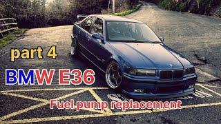 BMWE36 (part 4)Replacement of fuel pump and fuel filters#automobile #bmw #bmw328i #fuelpump #m52