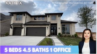 V429 - KATY - PERRY HOMES PLAN 4054W - NHÀ LẦU TRẦN CAO 😍 5 BEDS 4.5 BATHS - ELYSON MASTER PLAN