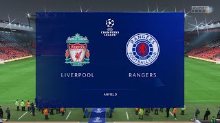 Liverpool vs Rangers | Anfield | 2022-23 UEFA Champions League | FIFA 23