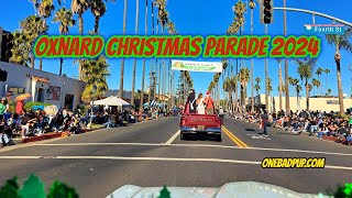 Oxnard Christmas Parade Staging area, setup, POV 2024