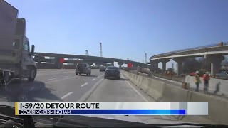 Detour routes in place ahead of I59/20 bridge closure