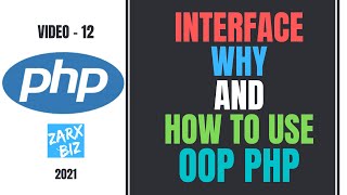 #12 Interfaces in OOP PHP | Interfaces Explained | Object Oriented PHP Tutorial | PHP Tutorial