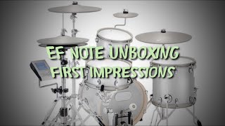 Ef Note 5 unboxing, first impressions #efnote #electricdrums #drumgear