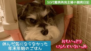 【50代難病再発主婦日記】休んだ気がひとっつもしなかった年末年始のごはん