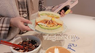 「vlogmas 02」独居一日两餐｜失眠的坏心情靠美食治愈｜奥利奥奶酪司康好看也好吃😋