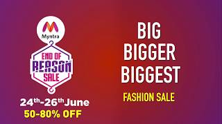 Myntra End Of Reason Sale- EORS | Coming Soon | Best of Kidswear