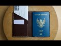 Making a HANDMADE Leather Passport Cover | FREE PATTERN | Passport Wallet | Leather Craft