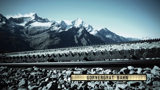 Gornergrat. Zahnradbahn. Zug nach Zermatt. Rack railway. Train. Зубчатая железная дорога. Поезд