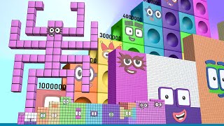 Numberblocks Puzzle Step Squad 80 88,000 8,000,000 MILLION BIGGEST Numberblocks Number Pattern