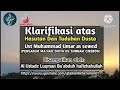 KLARIFIKASI ATAS HASUTAN & TUDUHAN DUSTA UST MUHAMMAD  AS SEWED. AL USTADZ LUQMAN HAFIZHAHULLAH