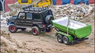 Awesome RC Trucks and Machines work hard at the construction site!