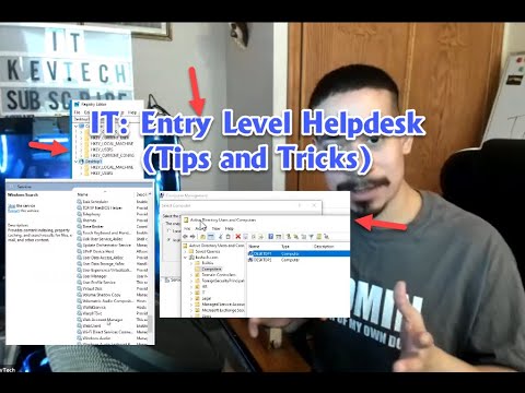 IT: Helpdesk for beginners (tips and tricks level 1)