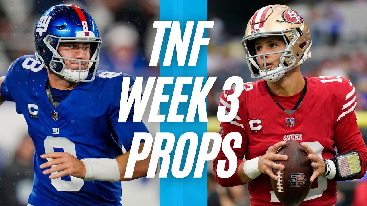 Thursday Night Football Player Props NFL 2023 | GIANTS Vs 49ERS TNF ...