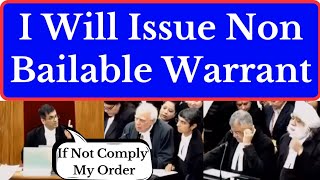 I Will Issue Non Bailable Warrant | If Not Comply My Order | #cji #supremecourt #justice