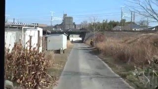 名鉄バス岡崎市内線 福岡町→岡崎駅前（バス専用道） 車窓風景