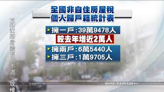 財政部公告全國有1703人囤10房以上 民間團體籲政府應公開完整歸戶資料｜20210722 公視中晝新聞