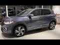 Volkswagen NEW  2023 T-Cross R-Line in 4K Smokey Grey Metal 18 inch Nevada walk around & Detail