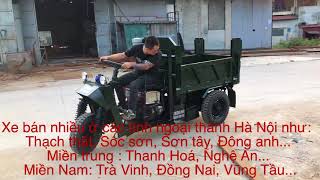 Mẫu xe ba bánh 1 khối. Xe Ba Gác. Xe Công Nông Cải Tiến . Trường Phát HD 0936 899 555