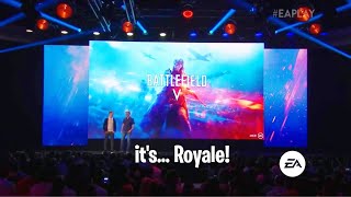 The Moment they announced Battle Royale for Battlefield 5