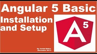 Angular 5 QuickStart - How to Install & Create / Run your First Application