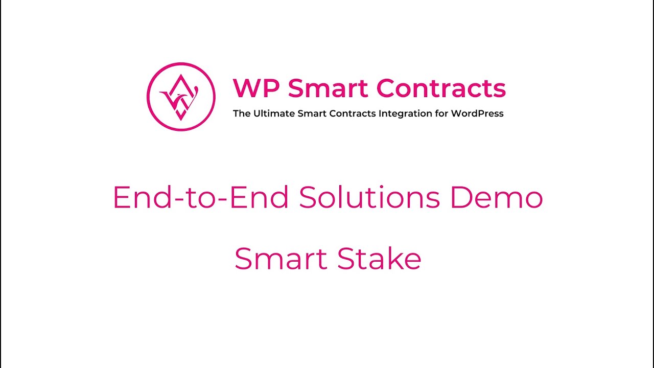 End To End Solutions Demonstration Smart Stake Youtube