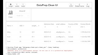 Learn DataPrep.Clean GUI in 4 minutes
