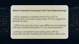 What Is Character Encoding In NLP Text Preprocessing? - AI and Machine Learning Explained