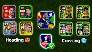 Crossing META is Back Now!! ☠️🔥 Best Crossing And Heading Players eFootball 2025 Mobile