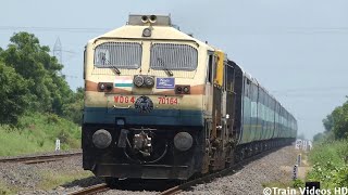 Automobile Carrier Goods Train | Kazipet WDG4 WDG4D Locomotive | Diesel Train Videos Indian Railways