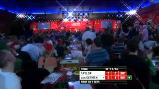 PDC 2013 FINAL Phil 'THE POWER' Taylor DESTROYS Van Gerwen for 16th WORLD TITLE!