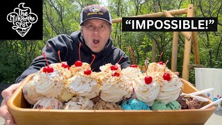 THE BIGGEST ICE CREAM CHALLENGE IN MICHIGAN IS UNDEFEATED | MAN V FOOD