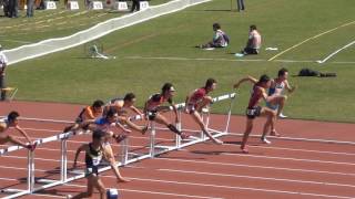 2012岐阜国体　成年男子110mH　予選1組　古川裕太郎選手，岩船陽一選手，佐藤大志選手