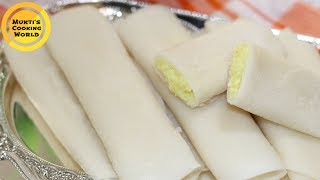 দুধ এবং নারিকেলের পুরে মালাই পাটিসাপটা পিঠা ॥ Patishapta Pitha Recipe ॥ Bangladeshi Pitha Recipe