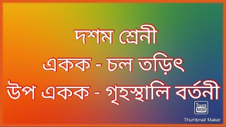 গৃহস্থালি বর্তনী ( HOUSE HOLD ELECTRICAL CIRCUIT )