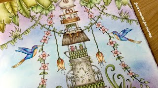 MAGICAL JUNGLE by Johanna Basford - PART 2 - prismacolor pencils - color along