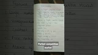 Perfect competition market#shorts#microeconomics#handwritten