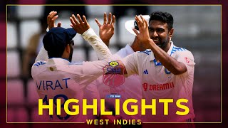 Highlights | West Indies v India | Ashwin Stars With 5-60 | 1st Cycle Pure Agarbathi Test Day 1