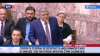 Ν. Γ. Μιχαλολιάκος: Καταργείστε το επαίσχυντο άρθρο περί ευθύνης υπουργών