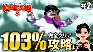 【2】スーパードンキーコング3を103％完全クリア目指す【SFC】switch版